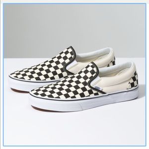 Checkerboard Slip-On Vans